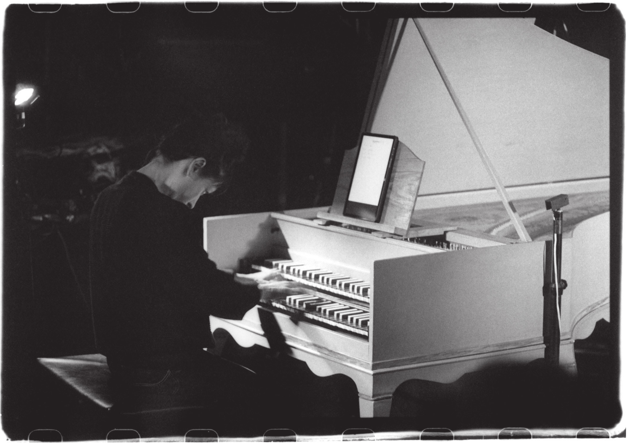 Barbara Dang at the harpsichord